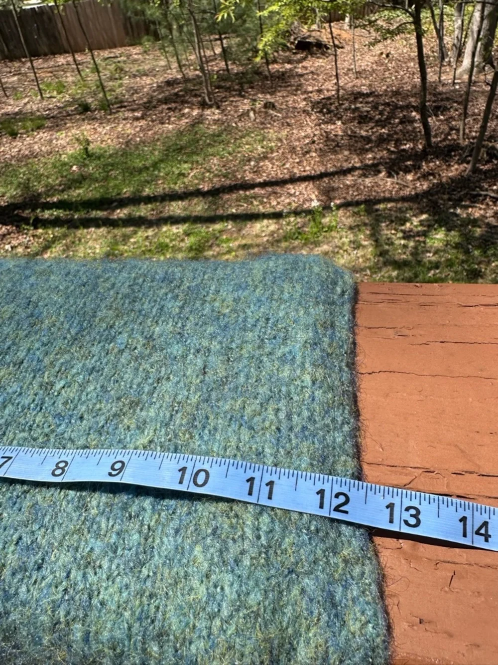 Anthropologie blue green long scarf